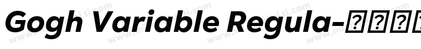 Gogh Variable Regula字体转换